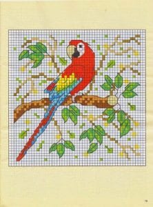 Etamin Şablonları Kuş Desenleri 65