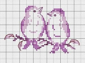 Etamin Şablonları Kuş Desenleri 71