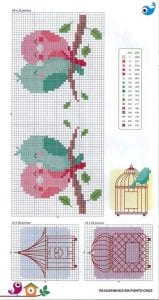 Etamin Şablonları Kuş Desenleri 79