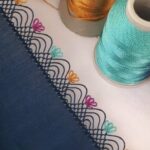 Havlu Kenarı İğne Oyası Deniz Dalgası Modeli 1