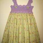 Kumaşla Örgü Kız Çocuk Elbise Modelleri ve Yapılışı 104