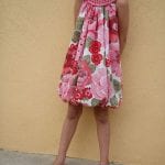 Kumaşla Örgü Kız Çocuk Elbise Modelleri ve Yapılışı 30