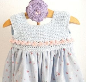 Kumaşla Örgü Kız Çocuk Elbise Modelleri ve Yapılışı - Resim 34