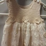 Kumaşla Örgü Kız Çocuk Elbise Modelleri ve Yapılışı 42