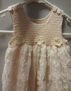 Kumaşla Örgü Kız Çocuk Elbise Modelleri ve Yapılışı - Resim 43