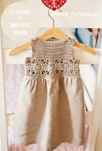 Kumaşla Örgü Kız Çocuk Elbise Modelleri ve Yapılışı - Resim 94