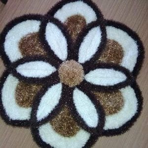 Örgü Paspas Modelleri Sakallı İp - Resim 4