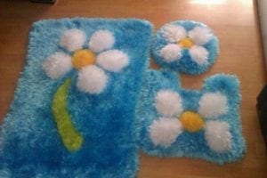Örgü Paspas Modelleri Sakallı İp - Resim 40