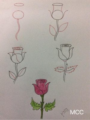 Adım Adım Kolay Çiçek Çizme 16 - Mimuu.com