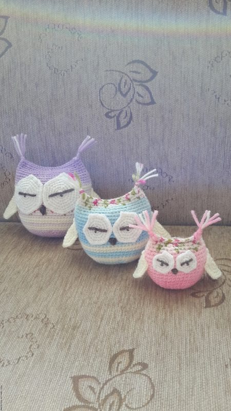 Amigurumi Oyuncak Asil Baykuşlar örgü modelleri 2