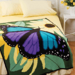 Kelebek Desenli Battaniye Yapılışı 1