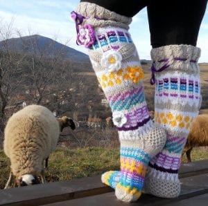 35+ El Örgü Çorap Modelleri ve Örnekleri - El Örgü Çorap Modelleri ve Örnekleri 16