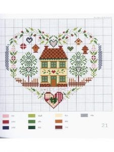 80+ Etamin Şablonları Kalp Desenleri - Etamin Şablonları Kalp Desenleri 10