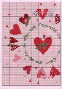 80+ Etamin Şablonları Kalp Desenleri - Etamin Şablonları Kalp Desenleri 13