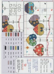 80+ Etamin Şablonları Kalp Desenleri - Etamin Şablonları Kalp Desenleri