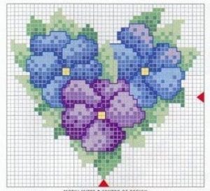 80+ Etamin Şablonları Kalp Desenleri - Etamin Şablonları Kalp Desenleri 21