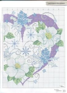 80+ Etamin Şablonları Kalp Desenleri - Etamin Şablonları Kalp Desenleri 23
