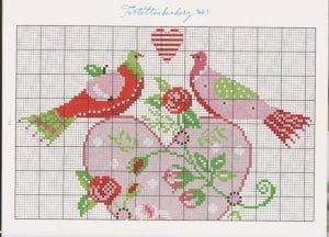 80+ Etamin Şablonları Kalp Desenleri - Etamin Şablonları Kalp Desenleri 26