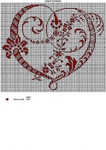 80+ Etamin Şablonları Kalp Desenleri - Etamin Şablonları Kalp Desenleri 31