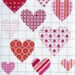 Etamin Şablonları Kalp Desenleri 32
