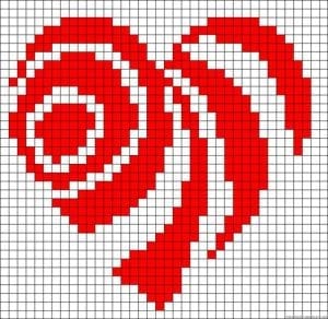 80+ Etamin Şablonları Kalp Desenleri - Etamin Şablonları Kalp Desenleri 37