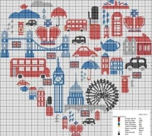 80+ Etamin Şablonları Kalp Desenleri - Etamin Şablonları Kalp Desenleri 42