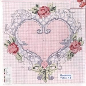 80+ Etamin Şablonları Kalp Desenleri - Etamin Şablonları Kalp Desenleri 46
