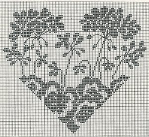 80+ Etamin Şablonları Kalp Desenleri - Etamin Şablonları Kalp Desenleri 47