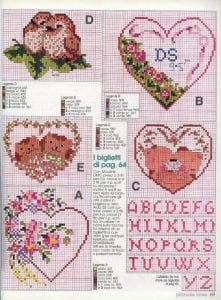 80+ Etamin Şablonları Kalp Desenleri - Etamin Şablonları Kalp Desenleri 4