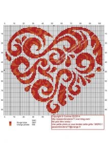 80+ Etamin Şablonları Kalp Desenleri - Etamin Şablonları Kalp Desenleri 57
