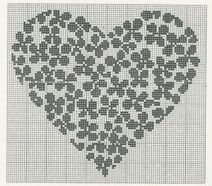80+ Etamin Şablonları Kalp Desenleri - Etamin Şablonları Kalp Desenleri 5