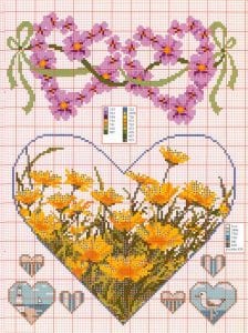 80+ Etamin Şablonları Kalp Desenleri - Etamin Şablonları Kalp Desenleri 66