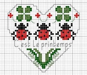 80+ Etamin Şablonları Kalp Desenleri - Etamin Şablonları Kalp Desenleri 70
