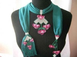 80+ İğne Oyası Fular Modelleri - İğne Oyası Fular Modelleri 51