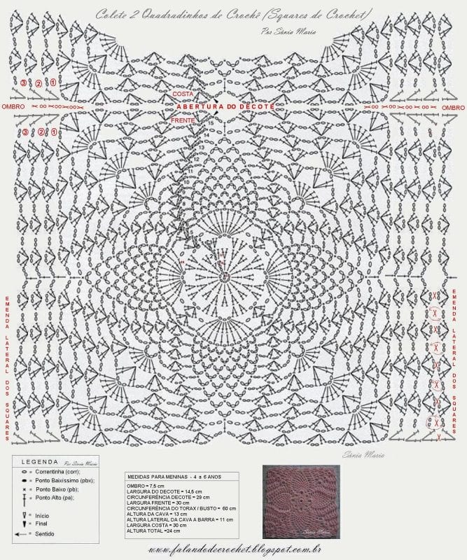 Ananas Örgü Modeli Çocuk Bluz Yapılışı 10