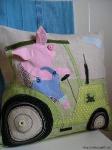 Kumaştan Dekoratif Kırlent Modelleri - Resim 77