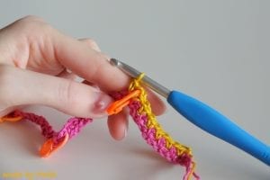 Sık İğneli Dalgalı Örgü Modeli Yapımı - Resim 8