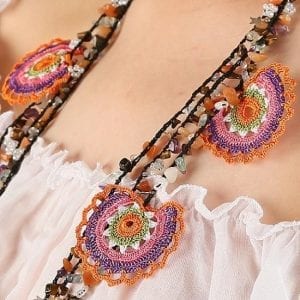 Tığ İşi Kolye Modelleri - Resim 15