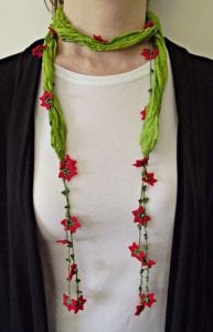 Tığ İşi Kolye Modelleri - Resim 19