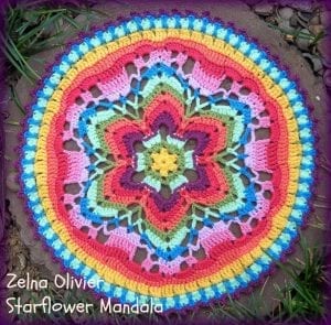 Yıldız Çiçeği Örgü Mandala Yapımı 31