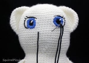 Amigurumi Yüz İfadesi Yapılışı - Resim 19
