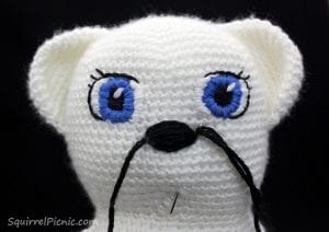 Amigurumi Yüz İfadesi Yapılışı - Resim 21