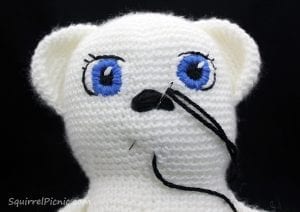 Amigurumi Yüz İfadesi Yapılışı - Resim 22