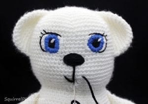 Amigurumi Yüz İfadesi Yapılışı - Resim 24
