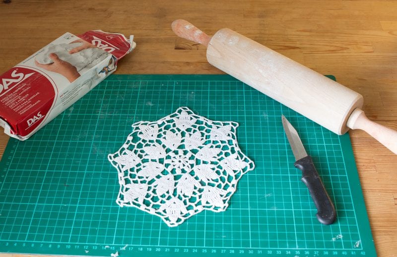 DIY, Polimer Kilden Dantel Tabak Nasıl Yapılır? 9