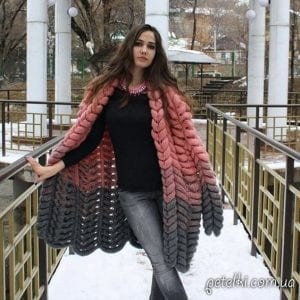 Renkli Örgü Uzun Hırka Modelleri - Resim 27