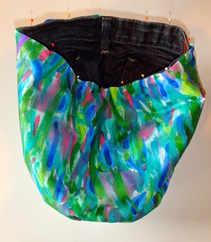 Kot Pantolondan Sırt Çantası Yapımı 11