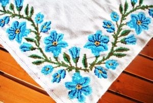Kanaviçe Örnekleri Masa Örtüsü - Resim 54