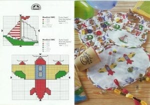 Şemalı Etamin Örnekleri - Kanaviçe İşleme Şablonları 141