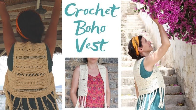 Boho Tığ İşi Yelek Yapımı 7